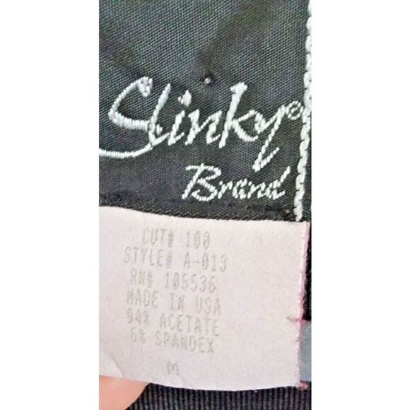 SLINKY BRAND Medium‎ Colorful Zip Up Jacket M Lightweight Stretch Knit Topper - Picture 3 of 8